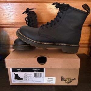 Dr. Martens Kids Black Lace-Up Boots